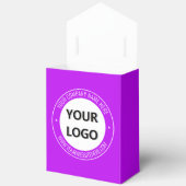 会社のロゴと文字のカスタムお気に入りボックス フェイバーボックス (見開き)