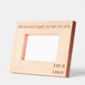 会社のロゴと文字のカスタムエッチングフレーム レーザー彫刻フレーム (左)