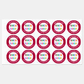 会社のロゴと文字のビジネスラベル ラベル (シート)