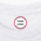 会社のロゴと文字を使用した独自のラベルのデザイン ラベル (貼付)