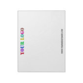 会社のロゴと文字カスタムビジネスのメモ帳 ノートパッド (回転)