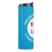 会社のロゴと文字サーマルタンブラー選択カラー タンブラー (回転左)