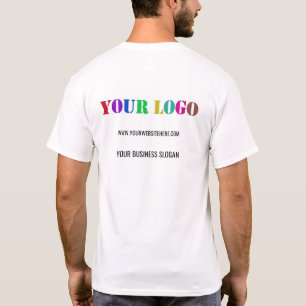 会社のロゴと文字ビジネスTシャツテンプレート Tシャツ