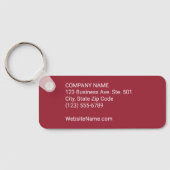 会社のロゴと文字企業のスワッグ キーホルダー (裏面)
