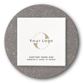 会社のロゴと文字、クリーンミニマルブランドビジネス スタンダードカクテルナプキン