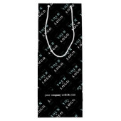 会社のロゴとWebサイトのカスタム印刷 ワインギフトバッグ (裏面)