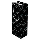 会社のロゴとWebサイトのカスタム印刷 ワインギフトバッグ (正面アングル)