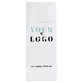 会社のロゴとWebサイトのカスタム印刷 ワインギフトバッグ (裏面)