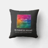 会社のロゴのアップロードをパーソナライズ両面 クッション (裏面)