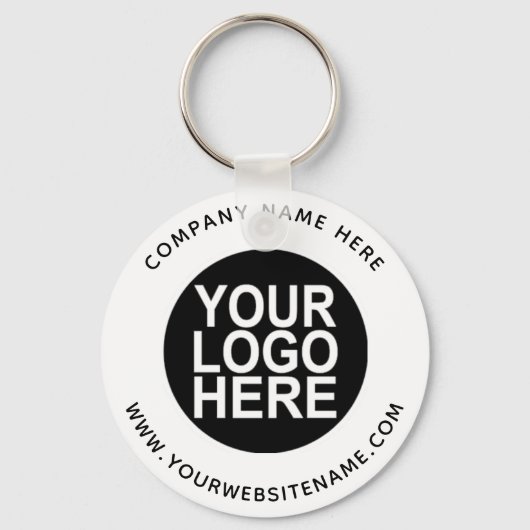 会社のロゴのアップロード キーホルダー (正面)