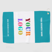 会社のロゴのカスタム文字とカラーゴルフタオル ゴルフタオル (横)