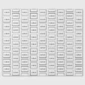 会社のロゴのカスタム ラッピングペーパー (フラット)