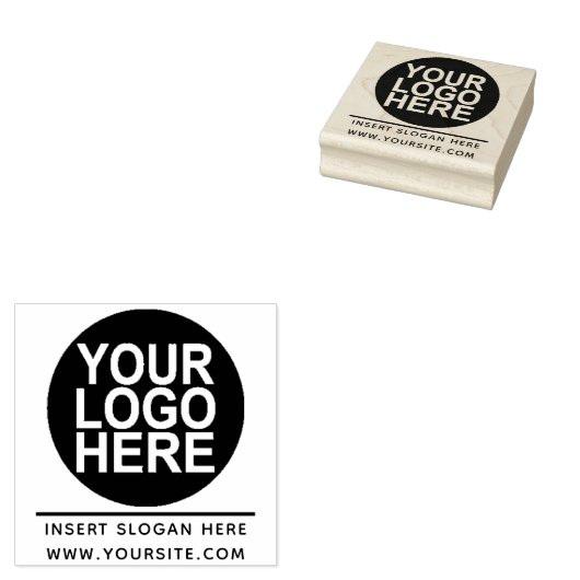 会社のロゴのカスタム ラバースタンプ (押印)