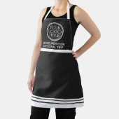 会社のロゴのプロモーションブラック&ホワイト エプロン (インサイチュ)