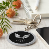 会社のロゴのプロモーション キーホルダー (側面)