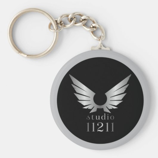 会社のロゴのプロモーション キーホルダー (正面)