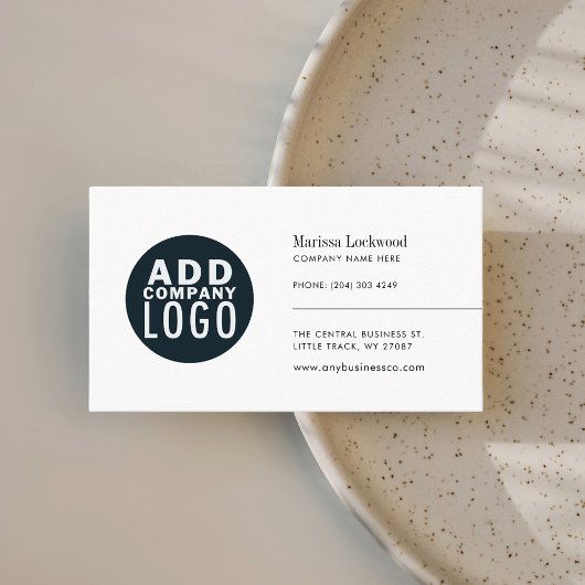 会社のロゴのミニマル企業のリスト 名刺