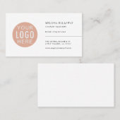 会社のロゴのミニマル企業のリスト 名刺 (正面/裏面)