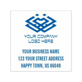 会社のロゴの住所 セルフインキングスタンプ