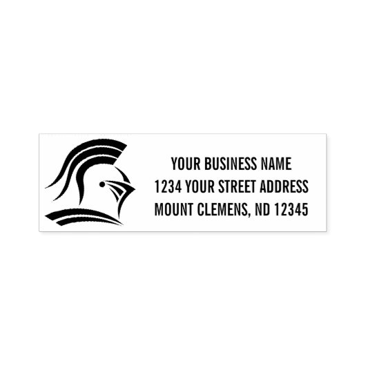 会社のロゴの住所 セルフインキングスタンプ (デザイン)