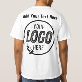 会社のロゴの写真イメージの追加カスタム方法 Tシャツ