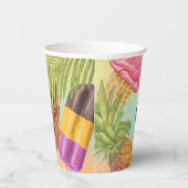 会社のロゴの水の色のアイスクリームをパーソナライズ 紙コップ (右)