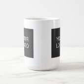 会社のロゴの追加のシンプルデザイン コーヒーマグカップ (中央)