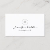 会社のロゴはこちらモダンエレガントトレンディー 名刺 (正面)