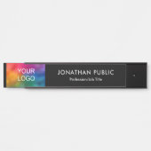 会社のロゴはこちらモダンデザイン長 サインプレート (正面)