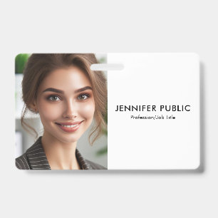 会社のロゴはこちら従業員写真テンプレート バッジ