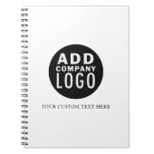 会社のロゴはこちら |ビジネス ノートブック (正面)