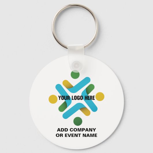 会社のロゴまたはビジネスイベントお客様のカスタム文字 キーホルダー (裏面)