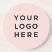 会社のロゴまたはフォトピンクストーン砂場コースター コースター (正面)