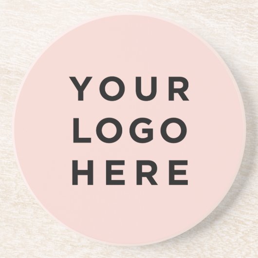 会社のロゴまたはフォトピンクストーン砂場コースター コースター (正面)