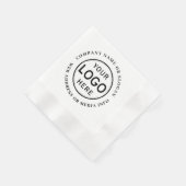 会社のロゴまたはブランモダンド 縁ありカクテルナプキン (角)