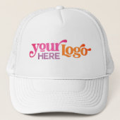 会社のロゴをここにアップロードするカスタム キャップ (正面)