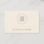 会社のロゴをここにアップロードモダンパーソナライズされた 名刺 (正面)