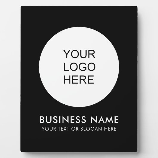 会社のロゴをここにアップロード独自のロゴを作成 フォトプラーク (正面)