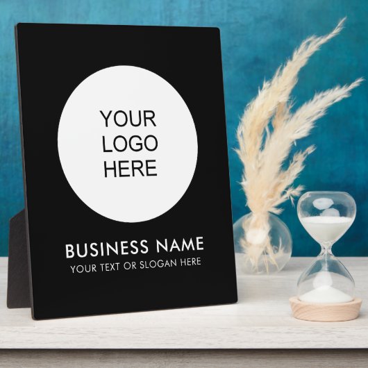 会社のロゴをここにアップロード独自のロゴを作成 フォトプラーク (側面)