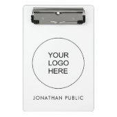 会社のロゴをここにアップロード ミニクリップボード (正面)