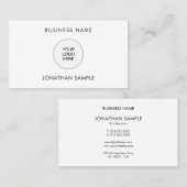 会社のロゴをここに追加するカスタマイズ可能なテンプレート 名刺 (正面/裏面)