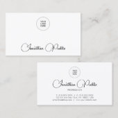 会社のロゴをここに追加するテンプレート 名刺 (正面/裏面)