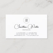 会社のロゴをここに追加するテンプレート 名刺 (裏面)