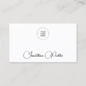 会社のロゴをここに追加するテンプレート 名刺 (正面)