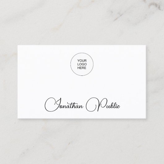 会社のロゴをここに追加するテンプレート 名刺 (正面)