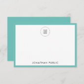 会社のロゴをここに追加 ノートカード (正面/裏面)