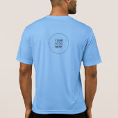 会社のロゴをここに追加Mens Front & Backプリント Tシャツ (裏面)