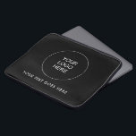 会社のロゴをアップロードする文字テンプレート ラップトップスリーブ<br><div class="desc">文字の追加Upload Your Own Image Photo写真Business Companyロゴエレガントテンプレートモダンネオプレン13インチラップトップスリーブ。</div>
