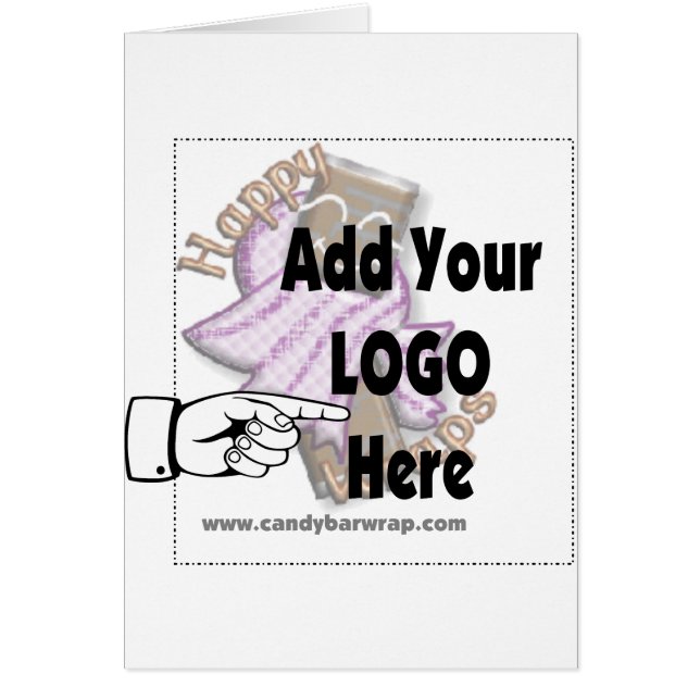 会社のロゴをクライアントまたは従業員のギフトとして追加する (正面)