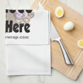 会社のロゴをクライアントまたは従業員のギフトとして追加する キッチンタオル (四つ折り)